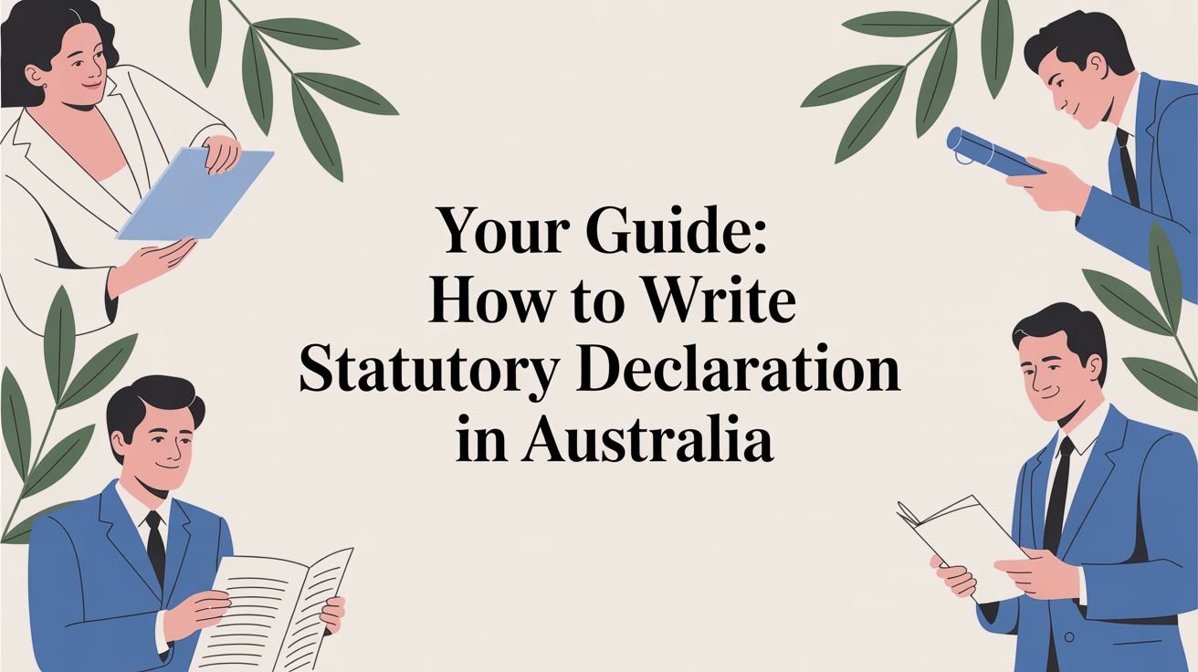 how to write statutory declaration legal guide