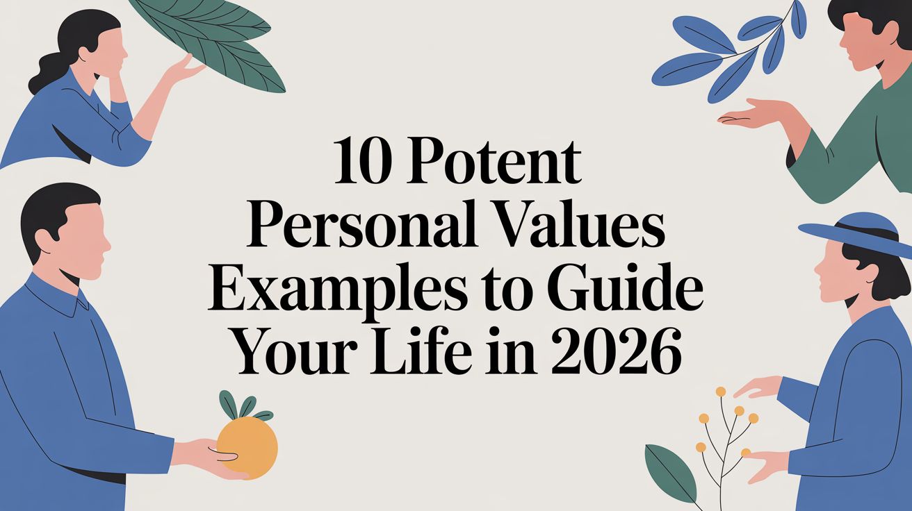 personal values examples values illustration